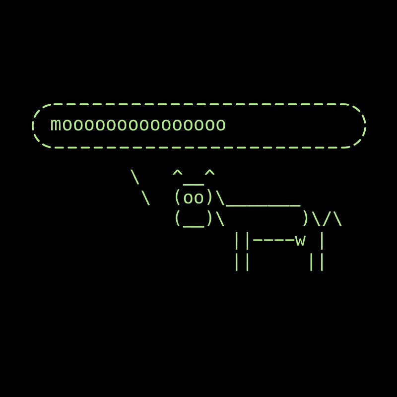 Cowsay Moooo Geek T-Shirt
