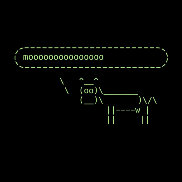 Cowsay Moooo Geek T-Shirt