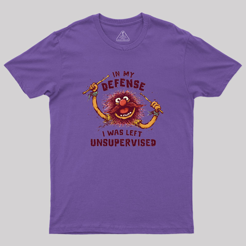 I Was Left Unsupervised Geek T-Shirt