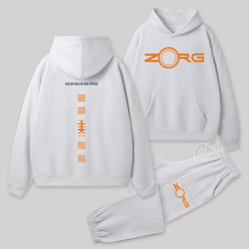 The Fifth Element Front and Back Printed Geek Fleece Hoodie Set