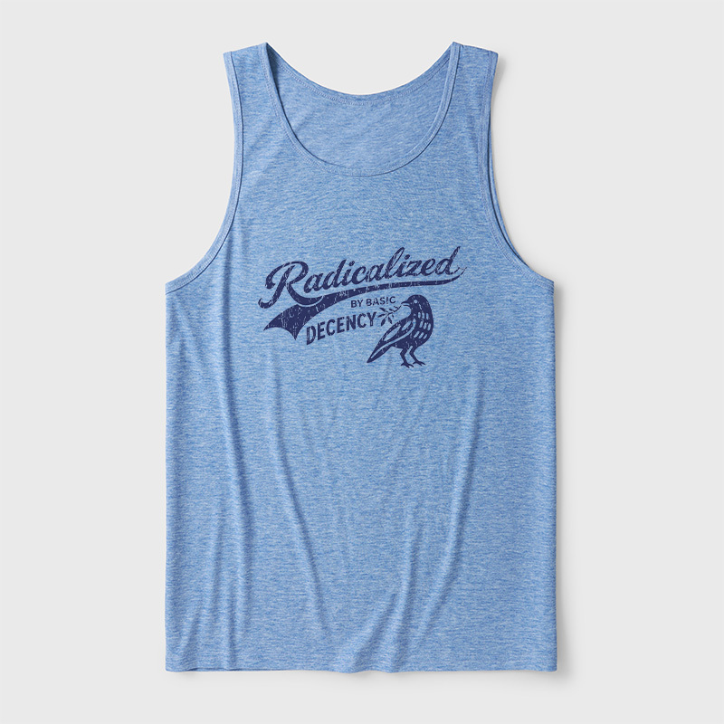 Radicalized By Basic Decency Ultra Soft Heather Tank