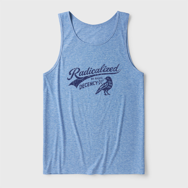 Radicalized By Basic Decency Ultra Soft Heather Tank