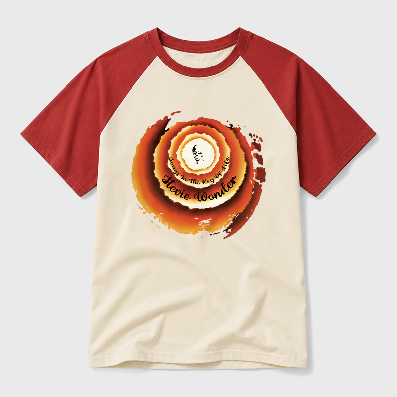 Stevie Wonder Songs In The Key Of Life Geek Retro Raglan T-Shirt
