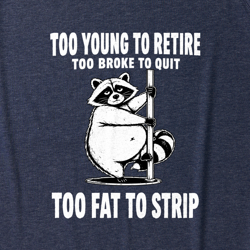 Too Fat To Strip Ultra Soft Heather Tank