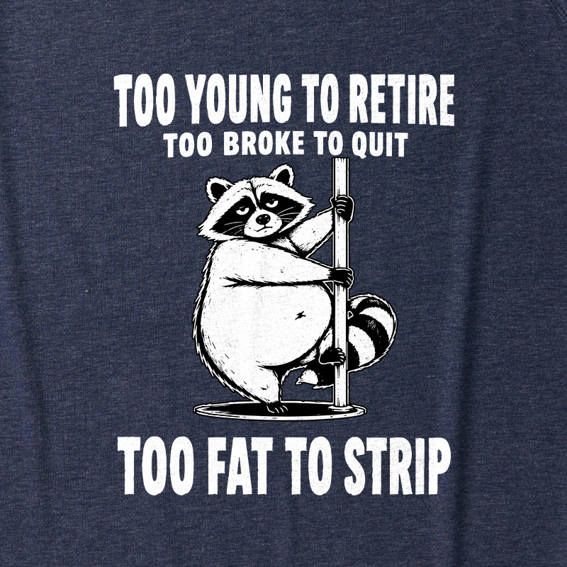 Too Fat To Strip Ultra Soft Heather Tank
