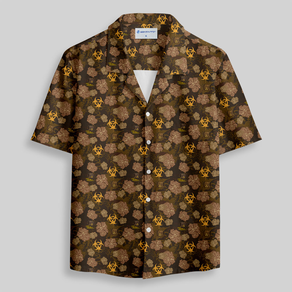 Biohazard Bloom Button Up Pocket Shirt