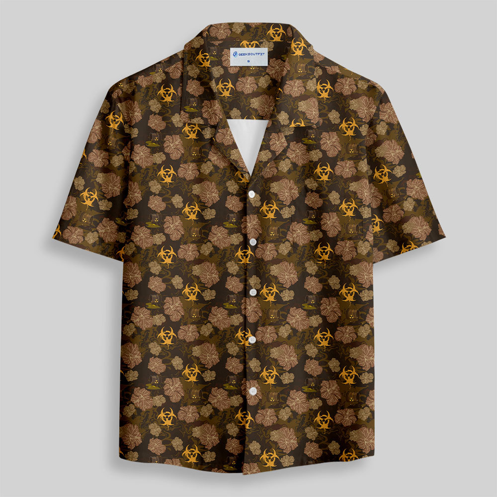 Biohazard Bloom Button Up Pocket Shirt