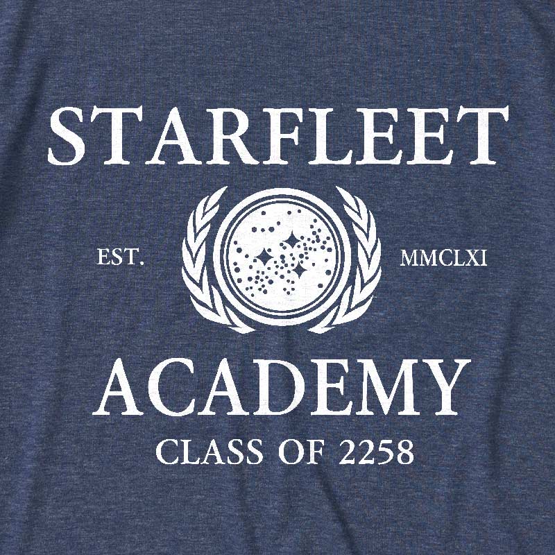 Starfleet Acadmey Class Of 2258 White Ultra Soft Heather Tee