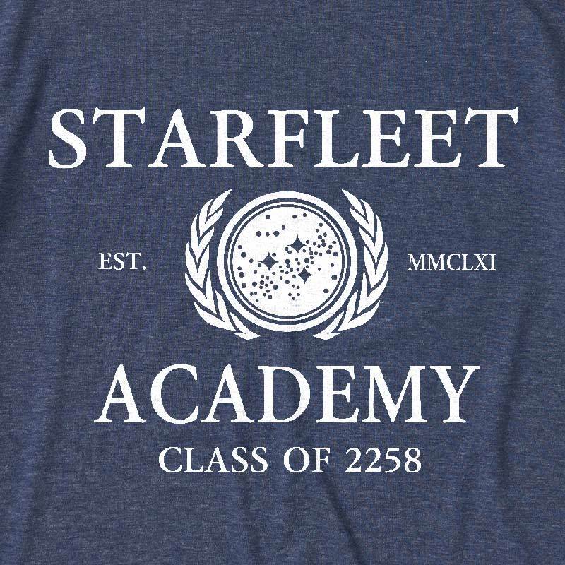Starfleet Acadmey Class Of 2258 White Ultra Soft Heather Tee