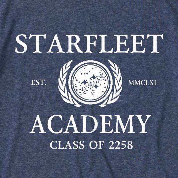 Starfleet Acadmey Class Of 2258 White Ultra Soft Heather Tee