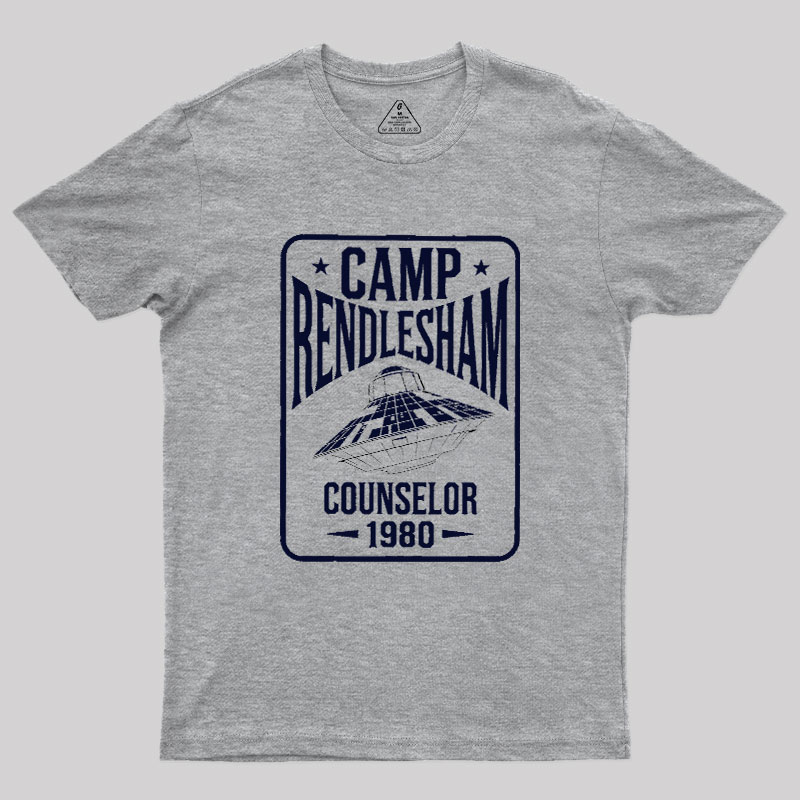 Camp Rendlesham Counselor 1980 UFO Geek T-Shirt