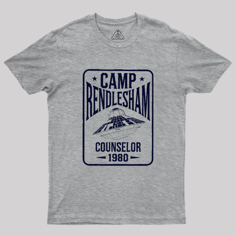 Camp Rendlesham Counselor 1980 UFO Geek T-Shirt