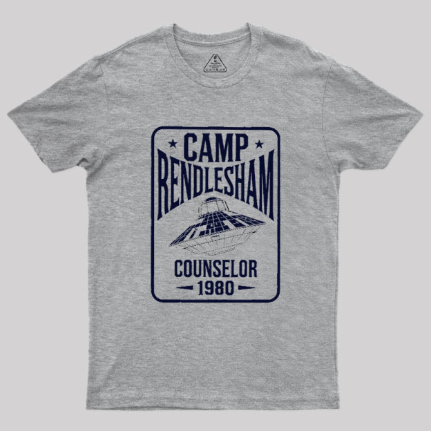 Camp Rendlesham Counselor 1980 UFO Geek T-Shirt