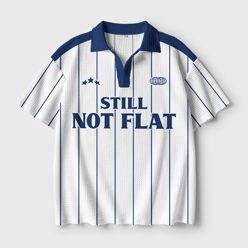 Still Not Flat Geek Crochet Polo Shirt