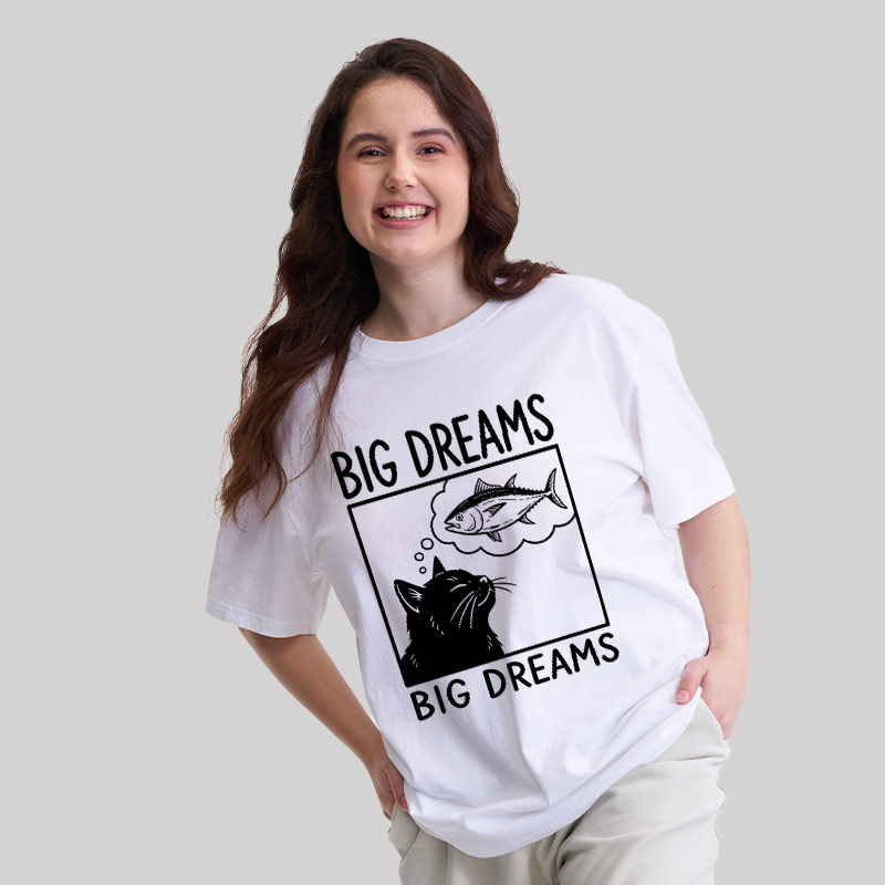 Big Dreams Of Cat Geek T-Shirt