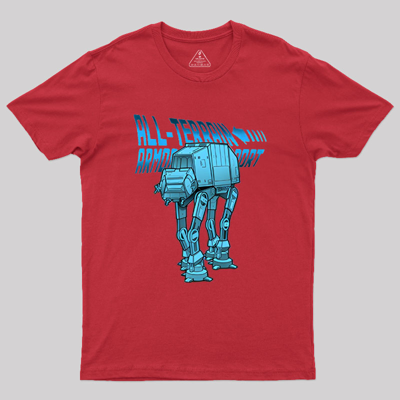 Mega Terrain Mecha Transport Geek T-Shirt