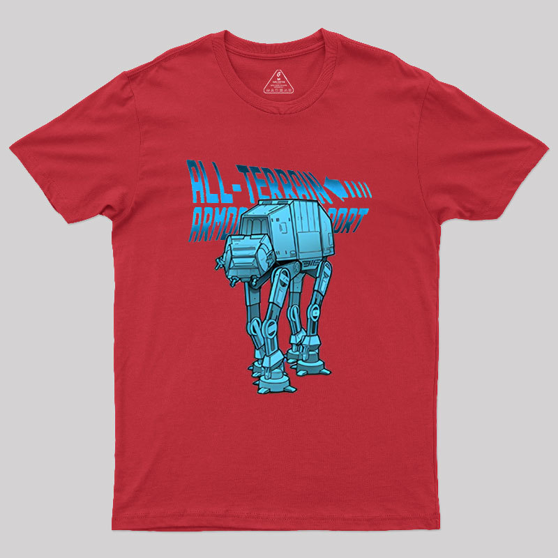 Mega Terrain Mecha Transport Geek T-Shirt