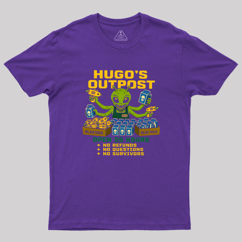 Blue Milk Alien Grocery Store Geek T-Shirt