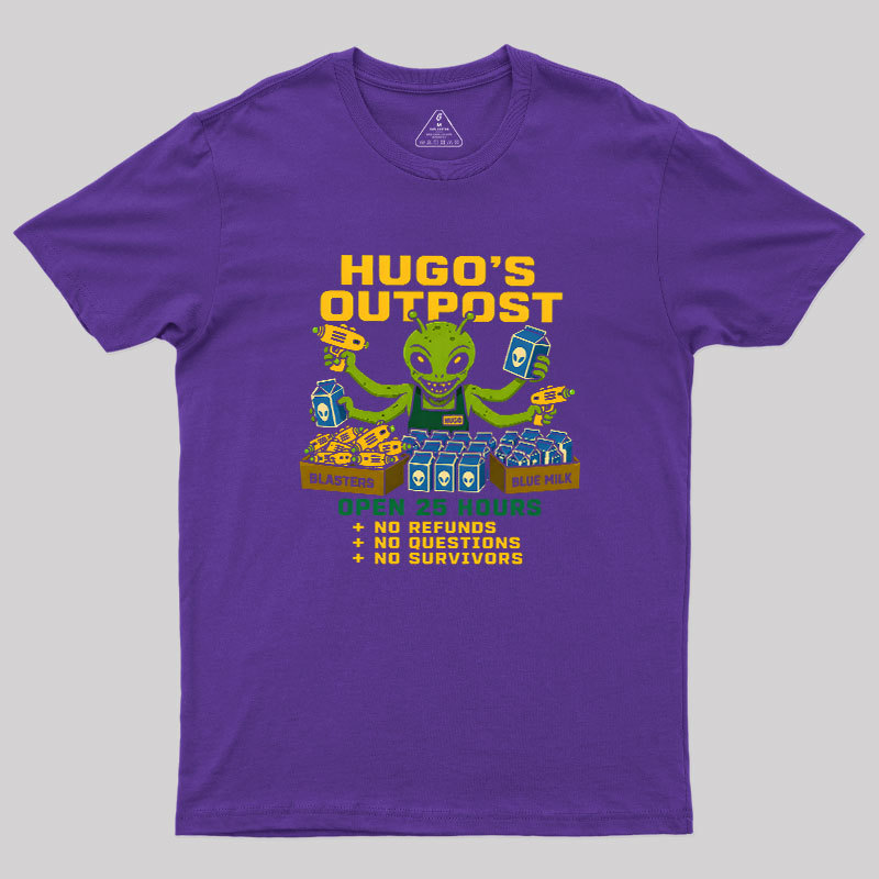 Blue Milk Alien Grocery Store Geek T-Shirt