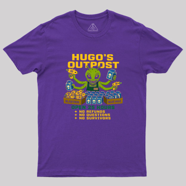 Blue Milk Alien Grocery Store Geek T-Shirt