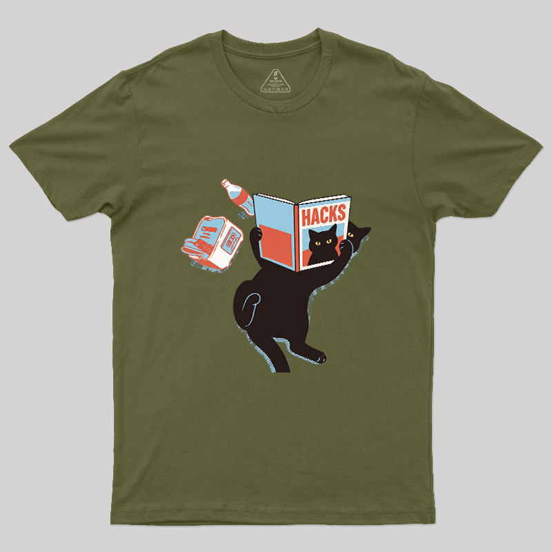 Cat Hacks Geek T-Shirt