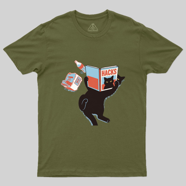 Cat Hacks Geek T-Shirt