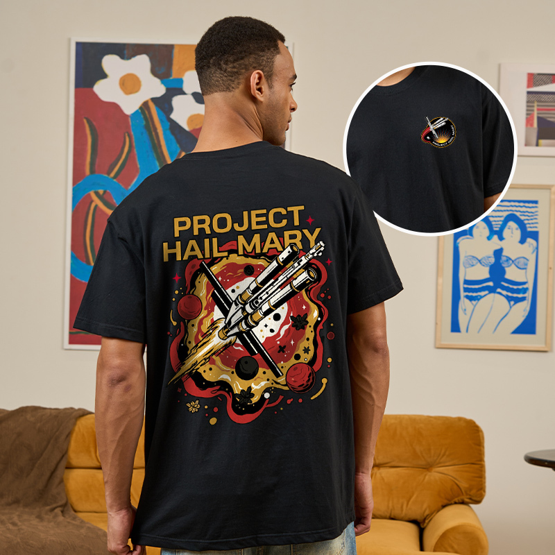 Hail Mary Ignition Front and Back Printed T-Shirt