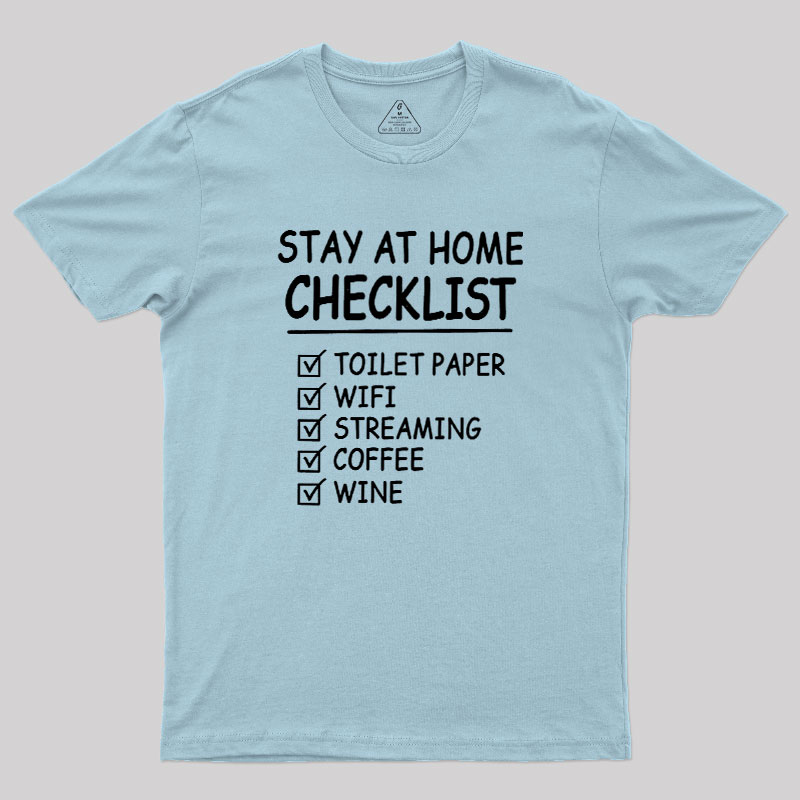 Home Checklist Geek T-Shirt