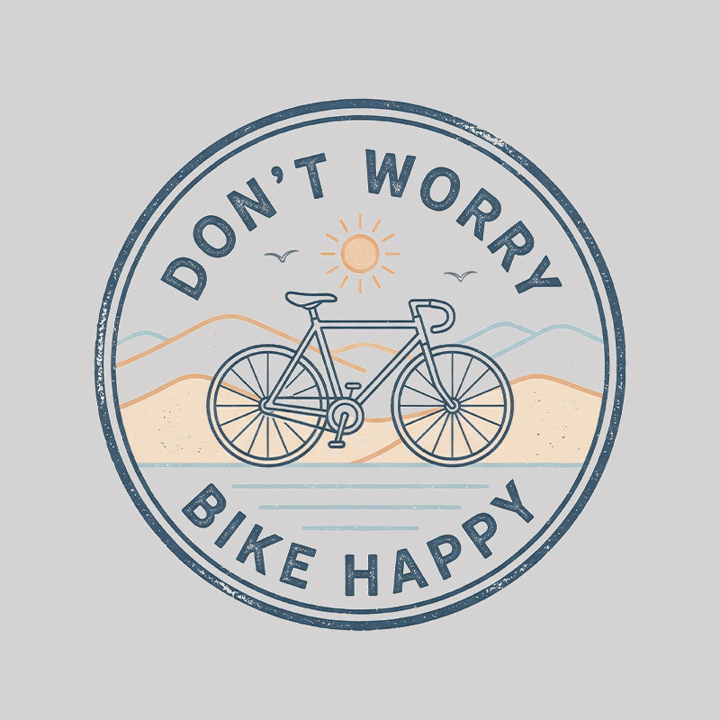 Bike Happy Badge Geek T-Shirt