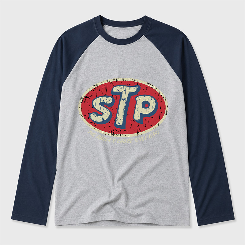 STP Racer's Choice 1954 Geek Retro Raglan Long-Sleeve Tee