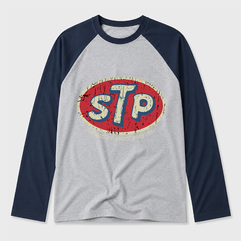 STP Racer's Choice 1954 Geek Retro Raglan Long-Sleeve Tee