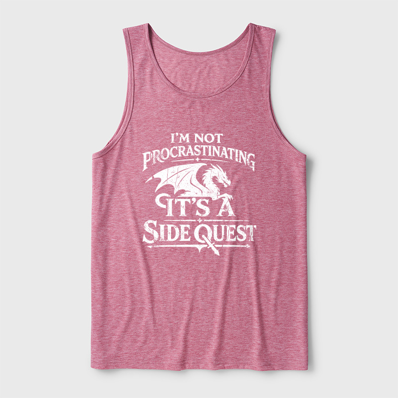 I'm Not Procrastinating It's A Side Quest Ultra Soft Heather Tank