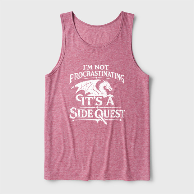 I'm Not Procrastinating It's A Side Quest Ultra Soft Heather Tank