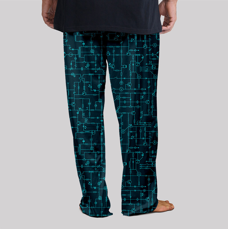 Electronic Components Arrow Dark Blue Geek Loungewear Pants