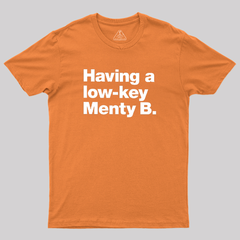 Having a low-key Menty B Geek T-Shirt