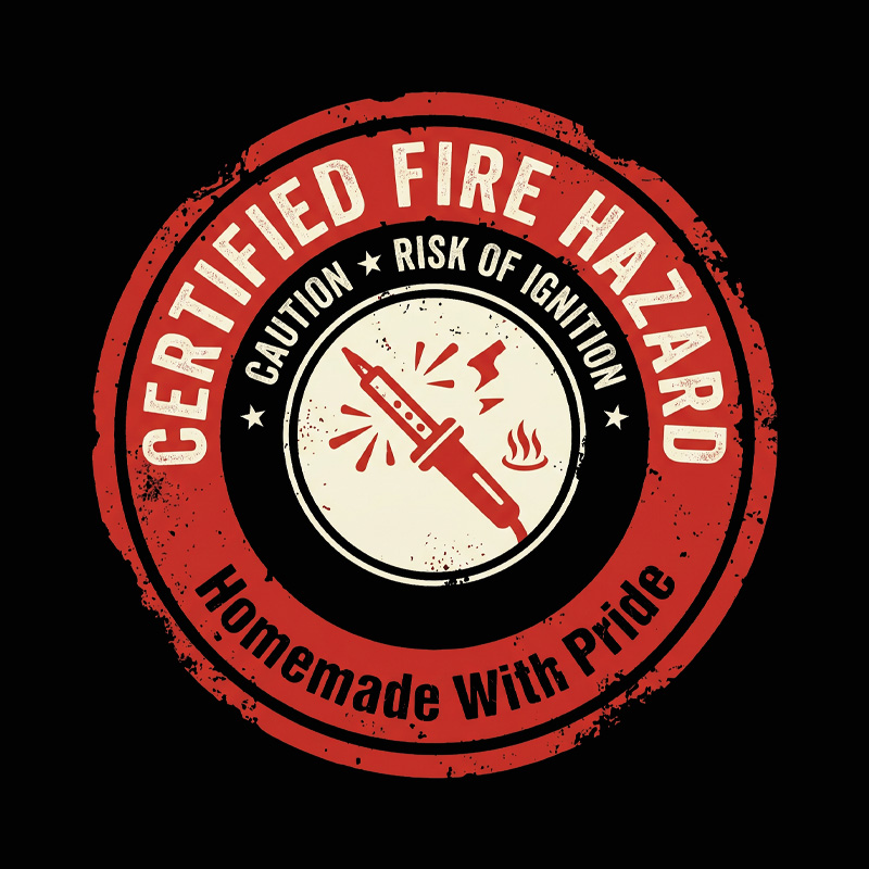 Certified Fire Hazard Geek T-Shirt