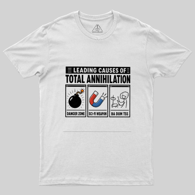 Leading Causes Of Total Annihilation Geek T-Shirt