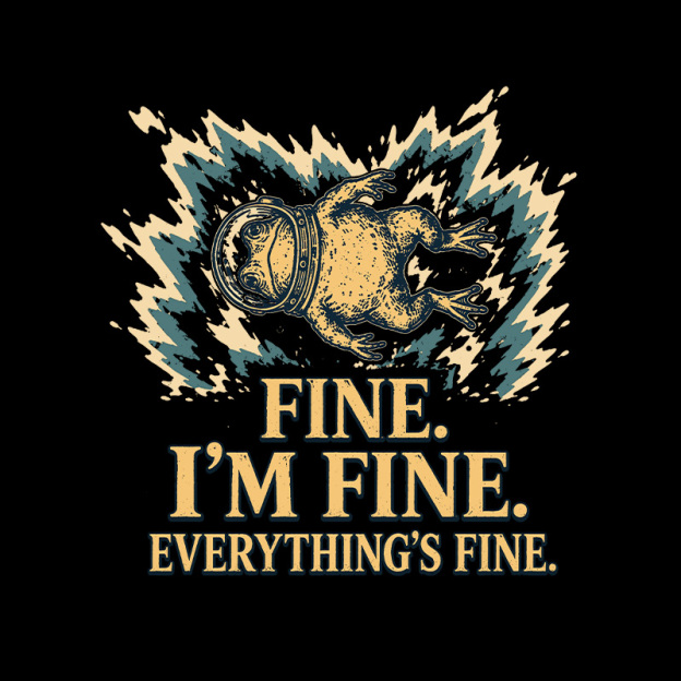 Fine I'm Fine Everything's Fine Geek T-Shirt