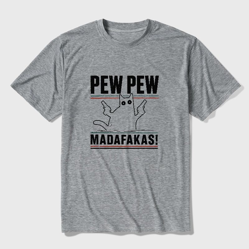 Pew Pew Madafakas Ultra Soft Heather Tee