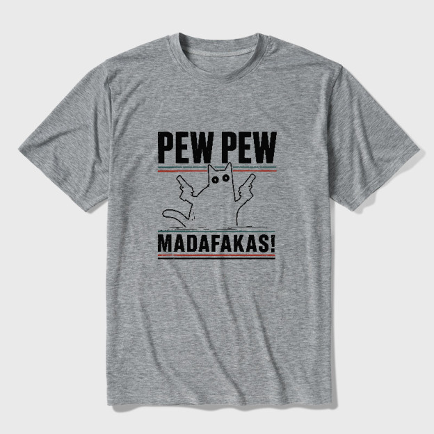 Pew Pew Madafakas Ultra Soft Heather Tee