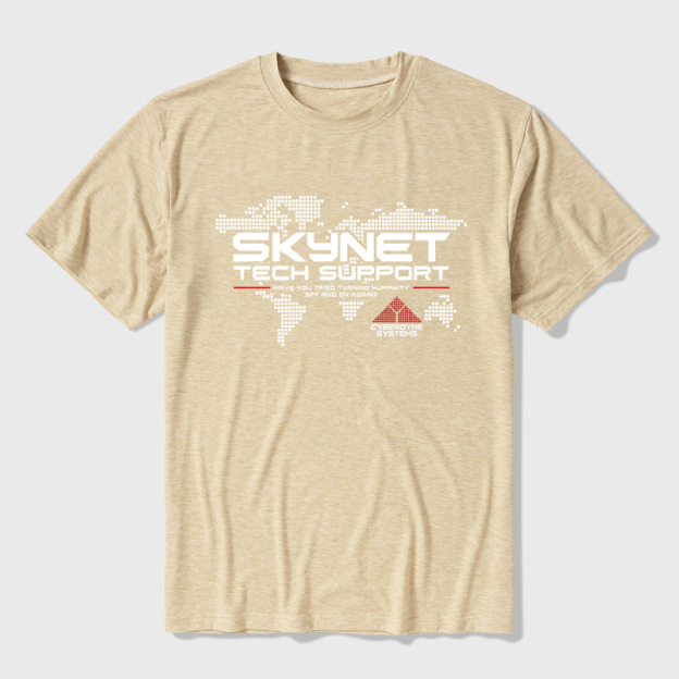 Skynet Tech Support Ultra Soft Heather Tee