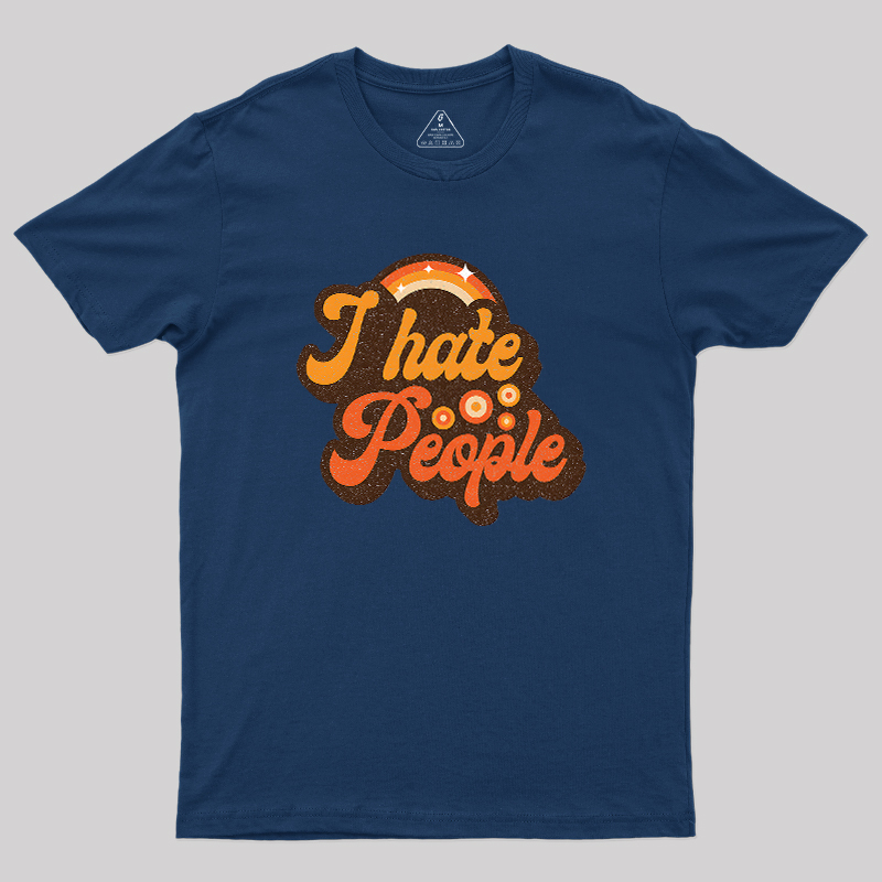 Vintage Hate People Geek T-Shirt