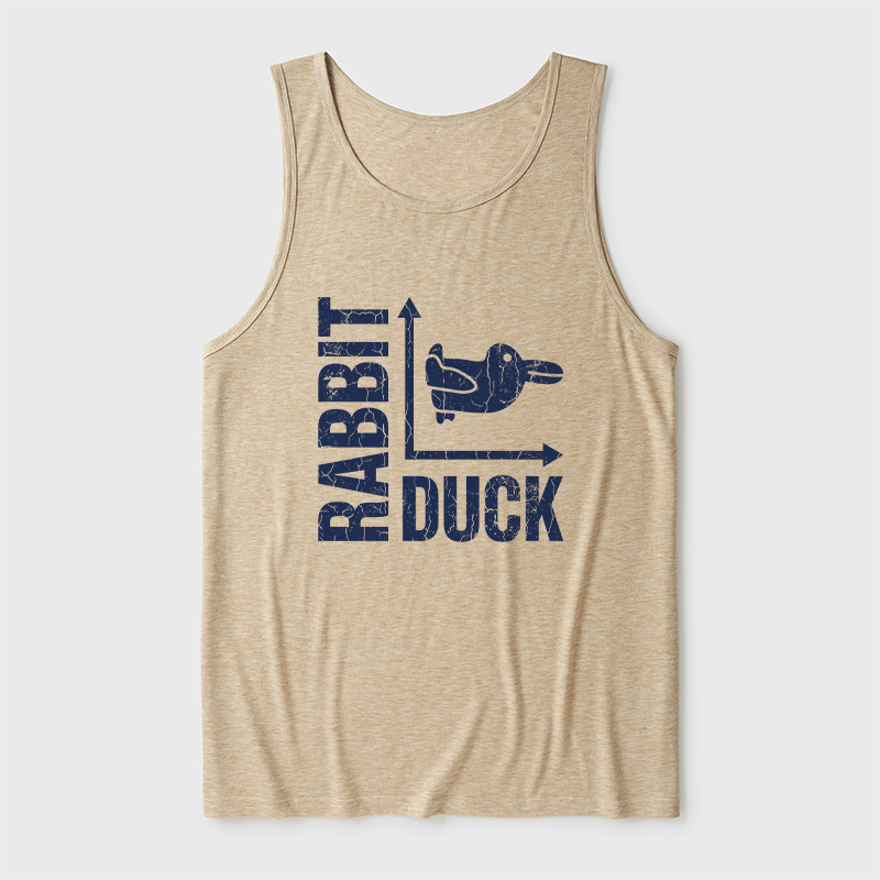Rabbit or Duck Funny Ultra Soft Heather Tank