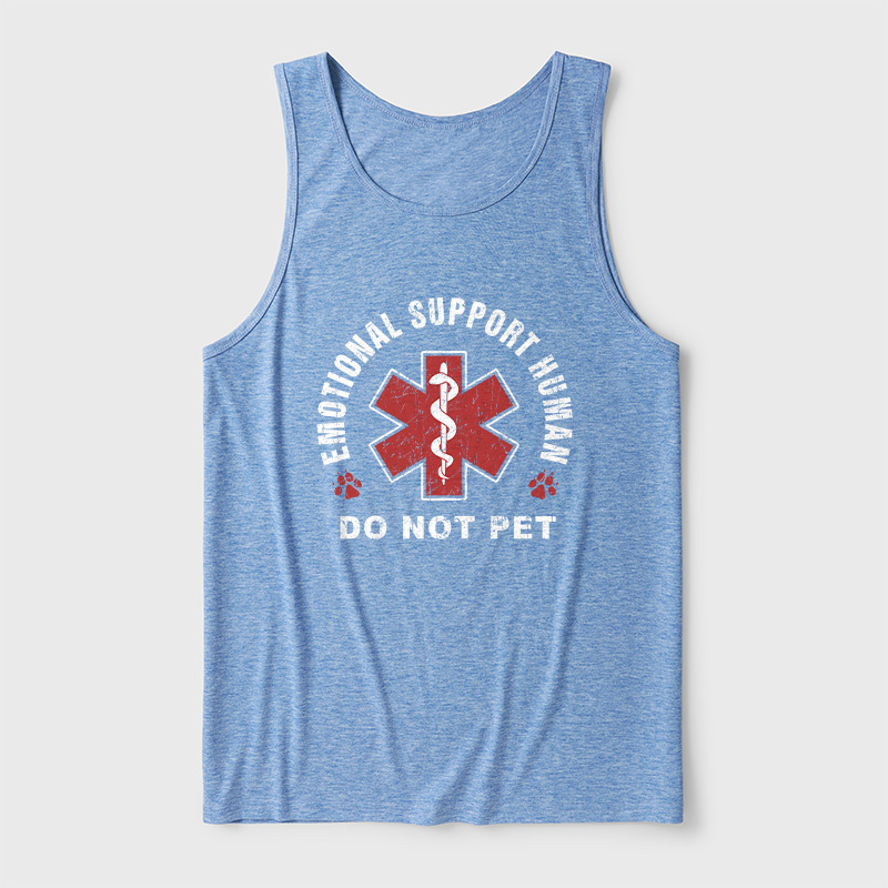 Emotional Support Human Ultra Soft Heather Tank