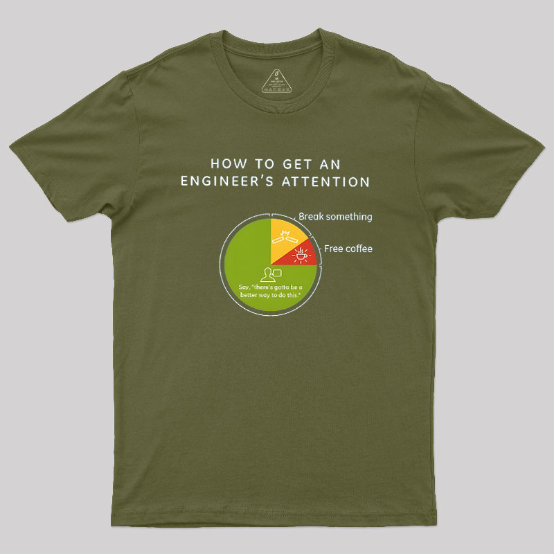 How To Get An Engineers Attention Geek T-Shirt