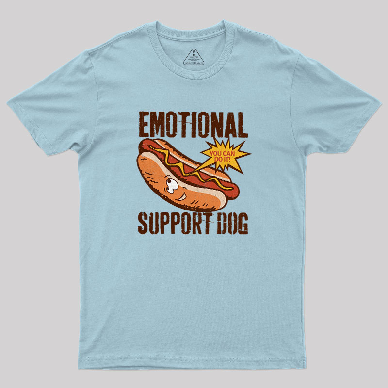 Emotinal Support Dog Geek T-Shirt