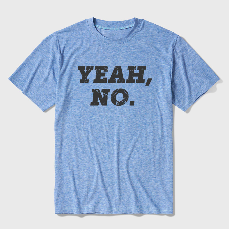 YEAH NO Ultra Soft Heather Tee