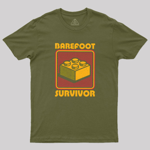 Foot Brick Survivor Geek T-Shirt
