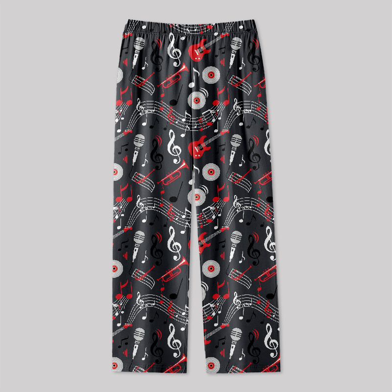 Melody Symphony Print Geek Loungewear Pants