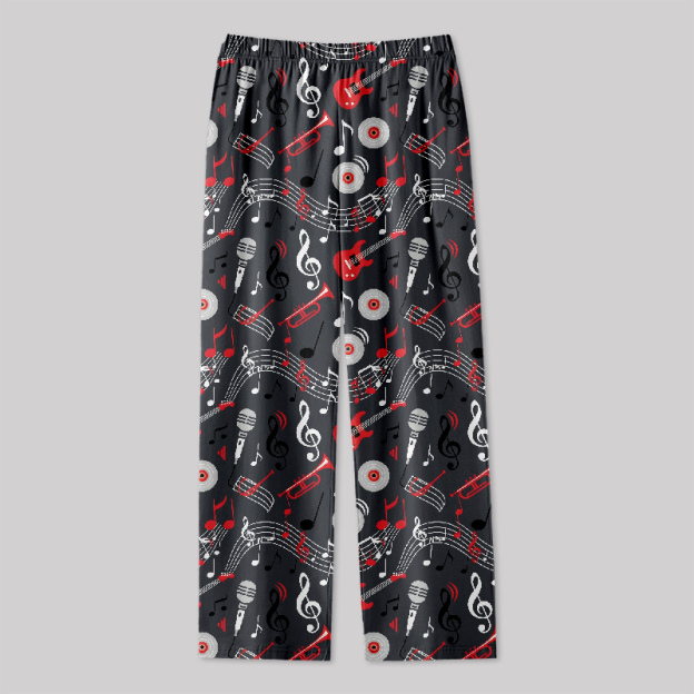 Melody Symphony Print Geek Loungewear Pants